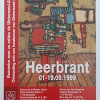 Affiche de l'exposition Heerbrant au Salon de la Maison Haute , (Bruxelles) , du 1 au 19 septembre 1999 .